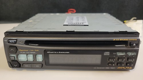 Alpine CDA-7837 Vintage Car Stereo w/DETACHABLE FACE & CD PLAYER For ...