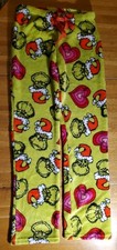 Dr. Seuss The Grinch Christmas Adult Size XS Green Pajama Lounge Pants Sleepwear