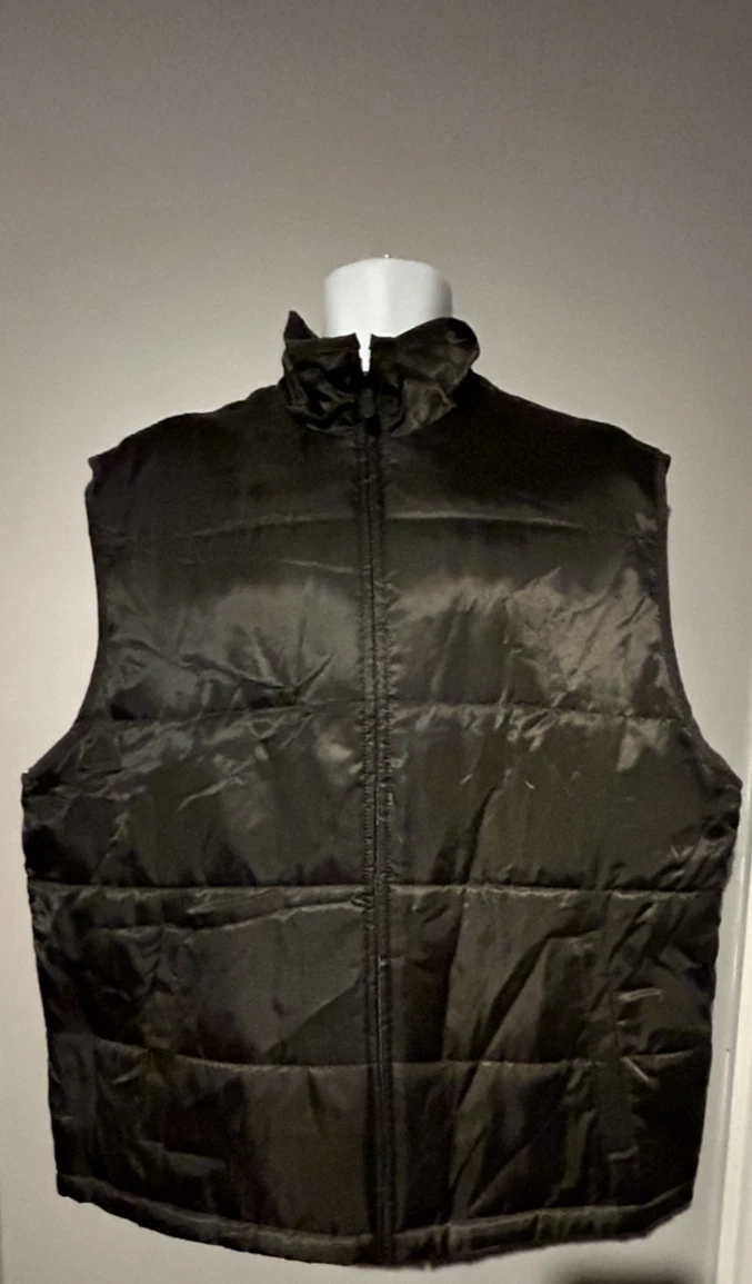 NEW Dockers Premium Quilted Puffer Vest Dark Green Polyester $200 Retail XXL Men