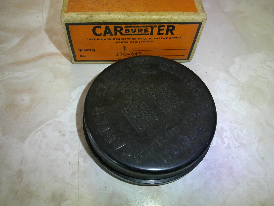 Cubierta de estrangulador de carburador Carter 1952 1953 1954 1955 1956 Hudson Hornet Wasp Jet Foto 2 de 4