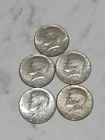 1965-69 Kennedy Half Dollars 40% Silver AU Lot Of 5 Uncertified