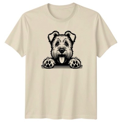 Verspielte Hundepfoten Hunde Tiere Herren T-Shirt Damen Grafik Tee Unisex Top