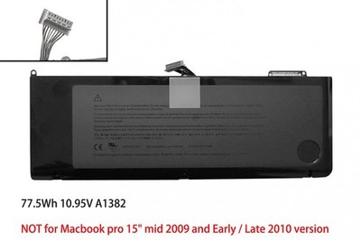 New Battery for MacBook Pro 15.4'' A1286 Mid 2012 MD103LL/A MD104LL/A 661-5844