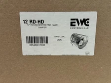 EWC HD-RD 12” Restrictive Damper With Locking Mechanism.  Latest Model.  In Box