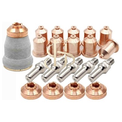 WeldingStop PT-60 IPT-60 Retaining Cap 60389C Drag Shield 60485 Electrode Plasma Contact Cutting Consumables PKG/46