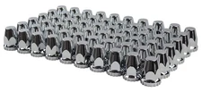 ABS Chrome Plastic 33mm Thread-on Standard Lug Nut Covers for Semi Trucks (Pa...