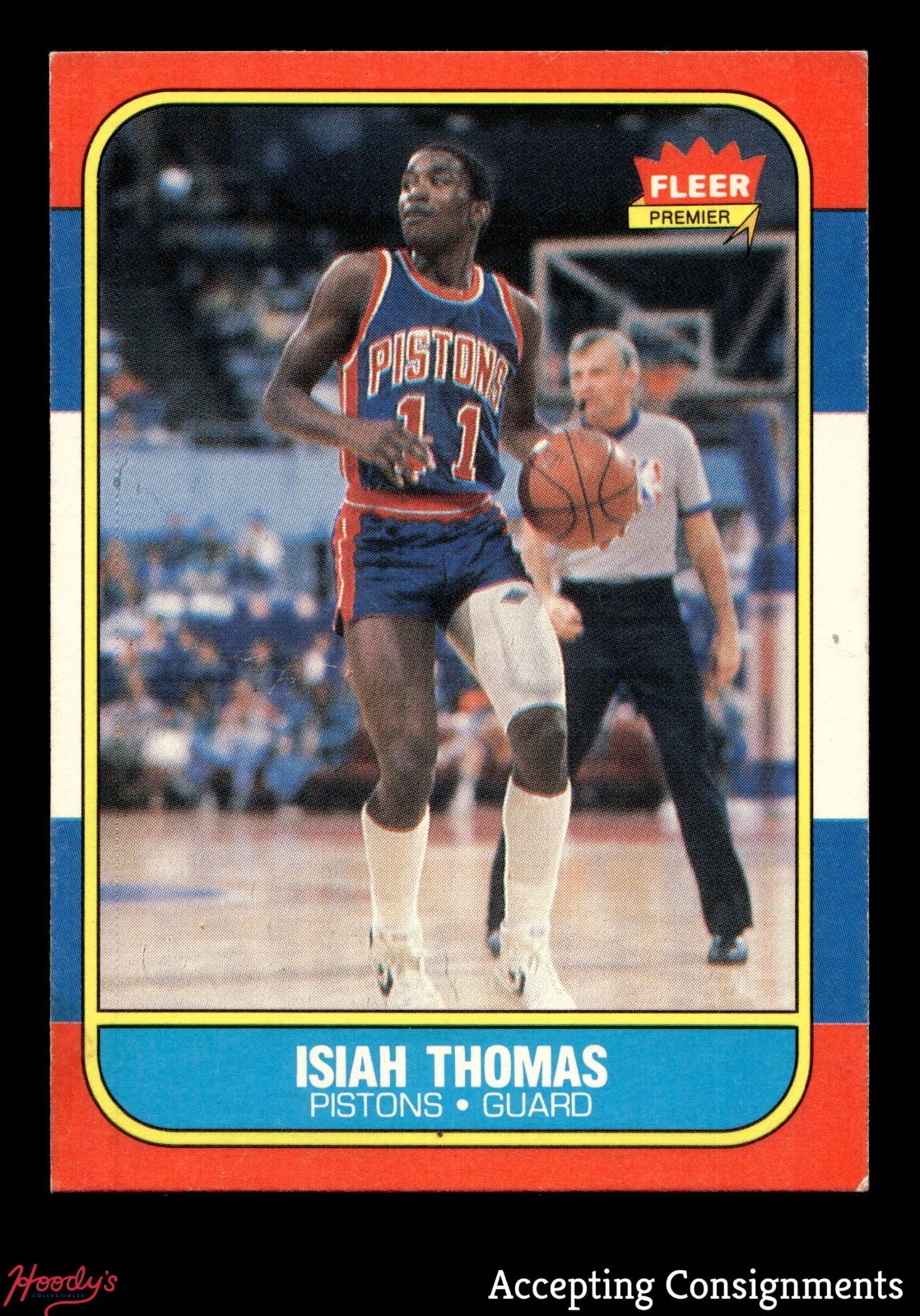 1986-87 Fleer #109 Isiah Thomas ROOKIE RC PISTONS