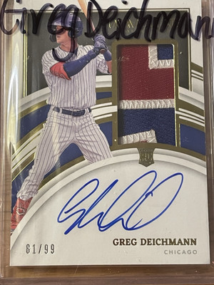 Greg Deichmann 2022 Immaculate Collection Chicago Cubs #/99 Auto Rookie #115