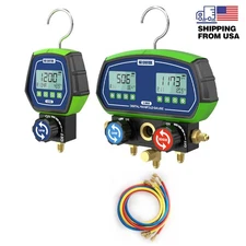 HVAC/AC Refrigeration Manifold Gauge Vacuum Leak Tester For R-1234YF R-134A R-12