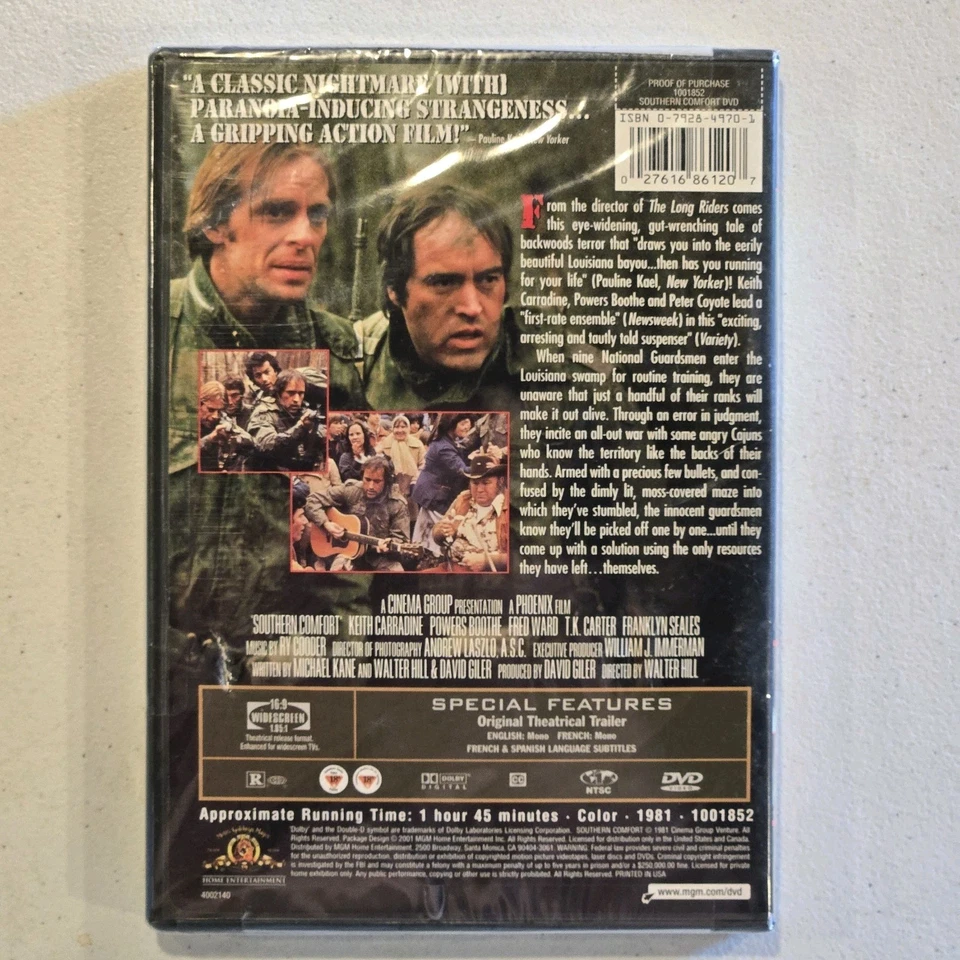 Southern Comfort DVD 1981 Walter Hill WAR ACTION DRAMA THRILLER RARE - BRAND NEW - Image 2 of 3