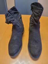 Damen Stiefeletten,  schwarz, Größe 41, UK 7,5, mit RV, 1x kurz getragen, TOP