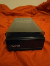 UNIVERSAL LARGE ROLODEX TYPE ADDRESS PHONE BUSINESS CARD FILE BOX
