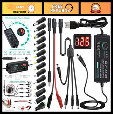Adjustable Universal Power Supply 3V-24V 3A 72W AC/DC Adapter Charger, 14 Tips 