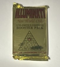 Steve Jackson Games Illuminati New World Order Unlimited Booster Pack 1995 16 C…