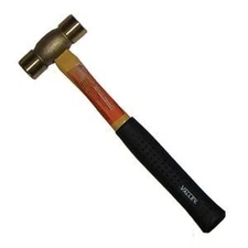 Valley 16-oz Brass Mallet, Fiberglass Handle 