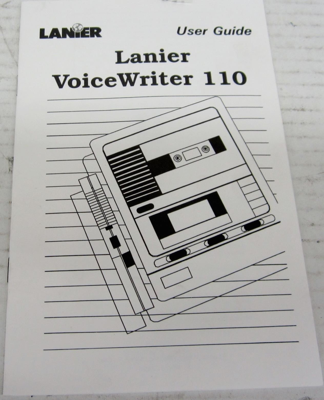 LANIER R-750-418A USER'S GUIDE MANUAL FOR VOICEWRITER 110