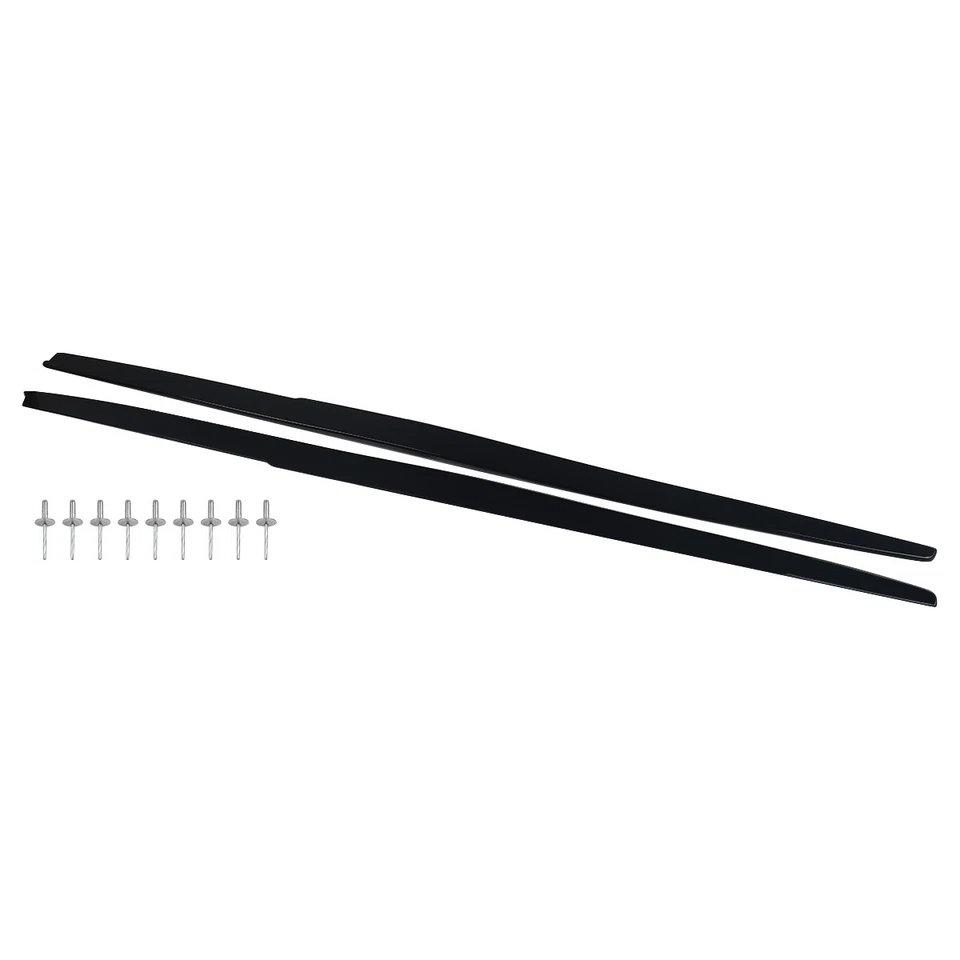Gloss Black Side Skirt Extension Lip For 10-16 BMW 5 Series F10 M5 F90 M5 Sedan Foto 3 de 4