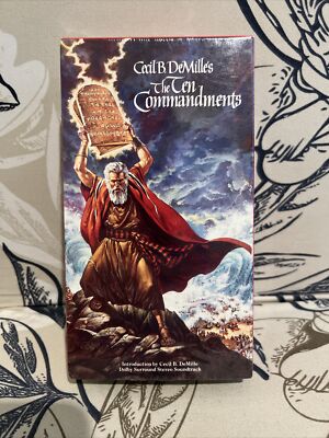 Cecil B. DeMille's THE TEN COMMANDMENTS VHS NEW FACTORY SEALED-(1990 ...