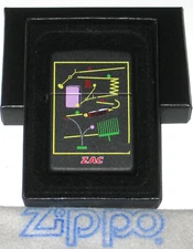 ZIPPO PREVIOUSLY COLLECTED Not Used ZAC Lighter AND CASE Audio/kinetic Ball Mach