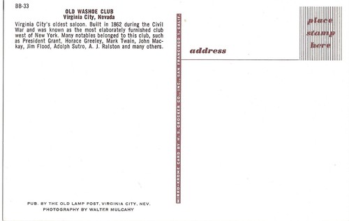 Old Washoe Club in Virginia City, inside and outside - Picture 4 of 4