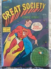 LBJ Lyndon Johnson Great Society Comic Book & Game Book