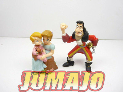 FIG63 lot 2 figurines PVC DISNEY STORE : PETER PAN : CROCHET WENDY 8/9cm
