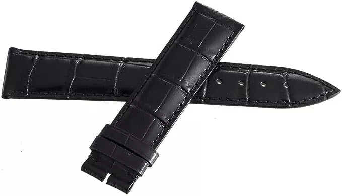 Frederique Constant Geneve 20mm x 18mm Black Leather Watch Band