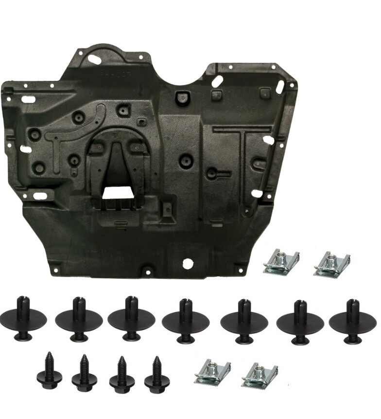 Plaque cache protection sous moteur ultra résistante pour Citroën C-Crosser en noir mat