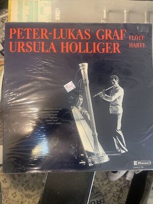 Peter-Lukas Graf, Ursula Holliger - Werke Für Flöte Und Harfe LP 1977 . SEALED