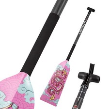 Hornet Watersports Dragon Boat Paddle - Pink Dragon - Leverlock Adjustable