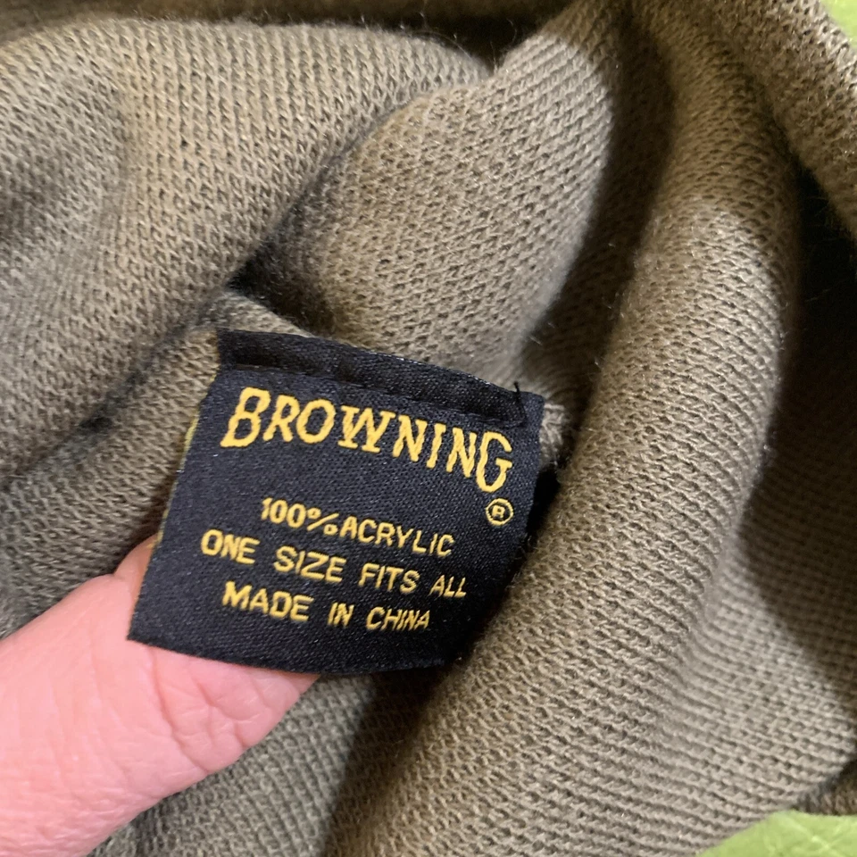 Browning Beanie Camo Neon  Knit Hat Hunting  Cap Warm Buck Deer - Image 4 of 4