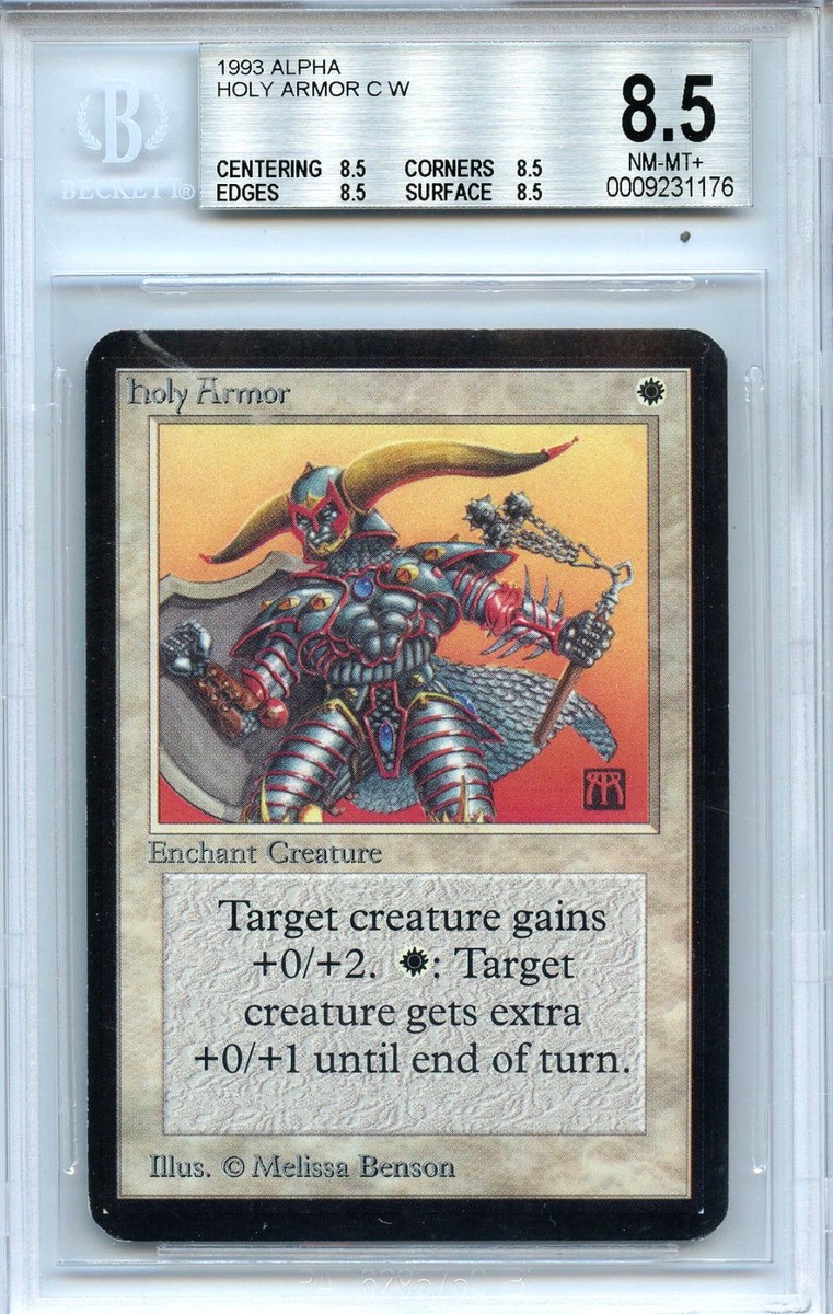MTG Alpha Holy Armor Magic the Gathering WOTC BGS 8.5 NM/MT+