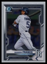 2021 Bowman Baseball #BCP-57 Wander Franco Chrome Prospects Tampa Bay Rays