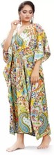 Hippie Beach Women Plus Size Kaftan Cotton Dress Caftan Beach Cover Boho Gown