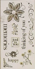 HEIDI GRACE Clear Stamps WILD DAISY RD MEMORIES FLOWERS
