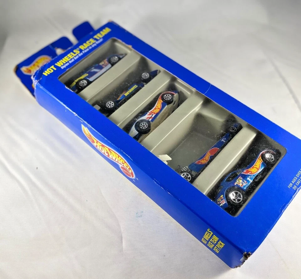 Hot Wheels RACE TEAM ¡Paquete de Regalo DE COLECCIÓN de 1995 CINCO Coches Incluidos con Caja! Foto 3 de 4