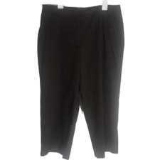 JM Collection Women's Capri Cropped Pants Size 8 Brown Stretch Straight Leg