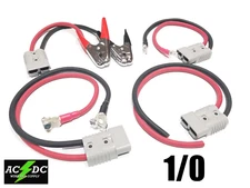 Anderson SB175 Copper Battery Cable Assembly 1/0 Gauge AWG w lug/terminal/clamps