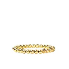Gold 6mm beaded ball bracelet - Marlyn Schiff...