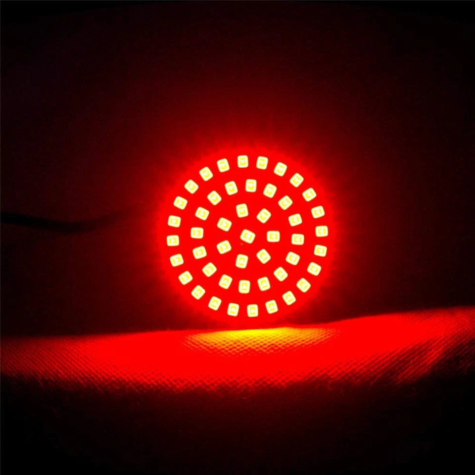 Luces Eagle SUNBURST traseras 2" LED señales de giro de bala 1156 para Harley Davidson Foto 3 de 4