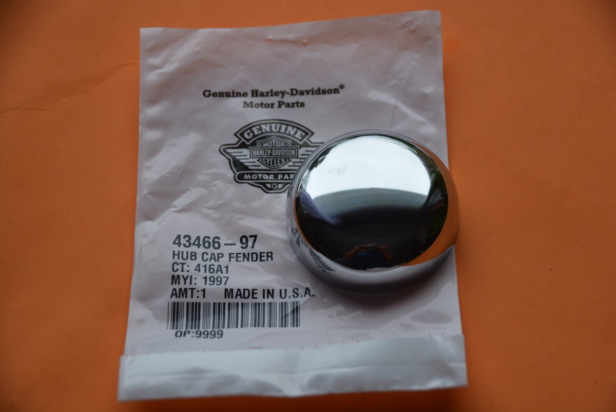 Harley-Davidson 43466-97 Fender Hub Cap Chrome for 1997-2007