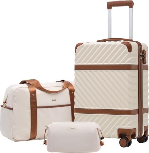 Set Suitcase Carry On Luggage PC Hardshell Luggage TSA Lock Spinner Wheels