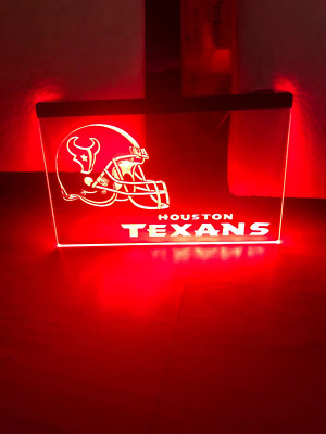 HOUSTON TEXANS FOOTBALL LED Neon Light Sign for Funs Bar Beer Pub Club room gift