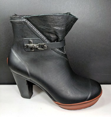 sorel heeled rain boots