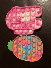 2 Pop Its  Pink Among Us Pop It  Tie Die Pineapple Pop It
