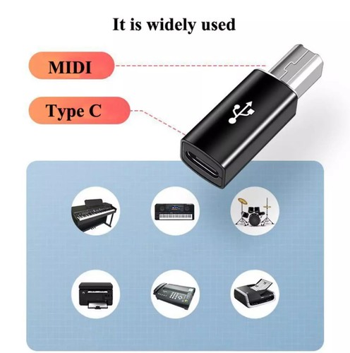 TYPE-C interface / MIDI interface Printer Electric Pianos Synthesizers Adapter - Afbeelding 7 van 13