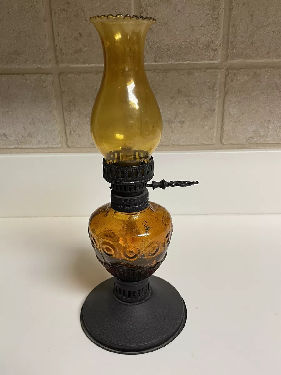 Amber oil lamp deals