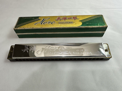 Vintage Hero Harmonica 48 holes M1001 Made in Shanghai China in