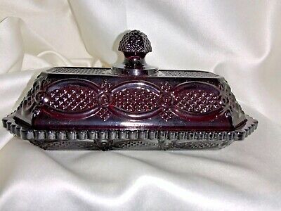 imperial glass Vintage Avon domed butter dish