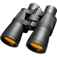 Matte Black Compact 50mm Binoculars with Ruby Lens for Hunting and Outdoors